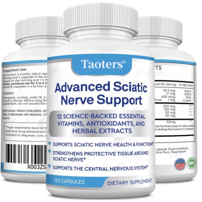 Advanced Nerve Support Capsules - Blood Flow & Circulationt 30 To 120 Caps