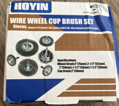 Hoyin Wire Brush Attachment Set HOYIN03222-R 6 Pieces