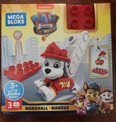 PAW Patrol The Movie Mega Bloks 3 PCs Marshall