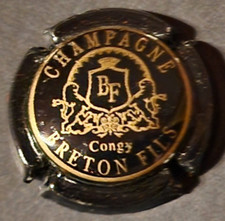 Lot lettre B - BRETON FILS armoiries / 1 CAPSULE PLAQUES DE MUSELETS CHAMPAGNE