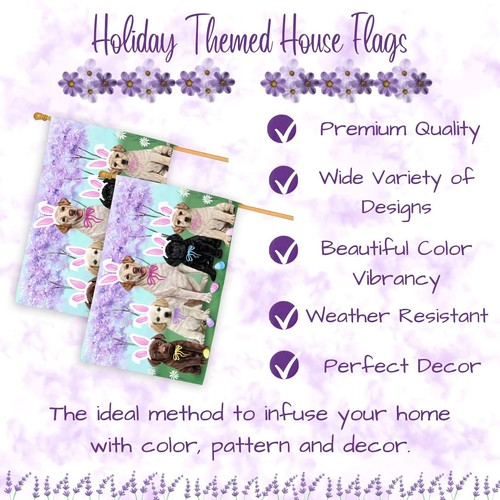 Labrador Dog House Flag Holiday Double Sided 28"x40" Many Designs NWT NEW - Picture 6 of 92