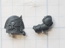 Warhammer 40K Emperors Children Bits Chaos Lord Exultant Shoulder Pad w Arm #10