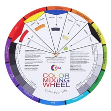 OPHIR Mixing Color Wheel Color Guide for Painting Body Tattoo Makeup Hobby