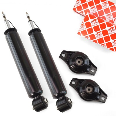 2x Stoßdämpfer + 2x FEBI Domlager hinten für FORD Galaxy S-Max Mondeo VOLVO S80