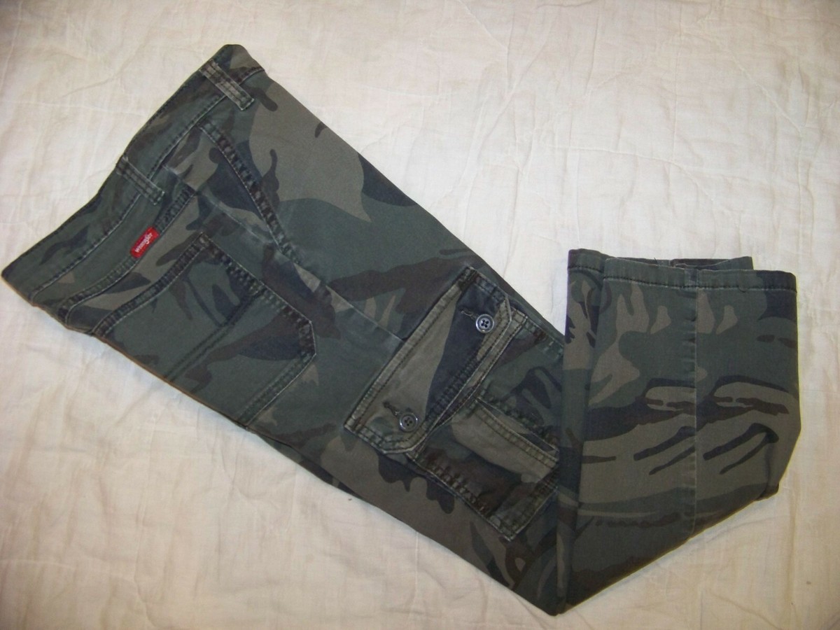 Boys Wrangler Camo Cargo Pants / Jeans - 10H | eBay