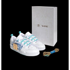 US5 adidas x Yu-Gi-Oh collaboration sneakers ADI2000 Blue Eyes White Dragon