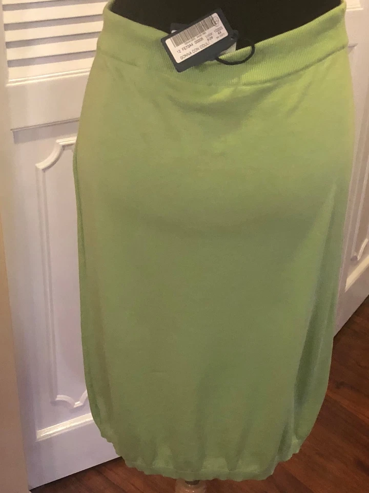 Falda tejida de algodón verde Malo nueva con etiquetas - talla 44 Foto 3 de 4