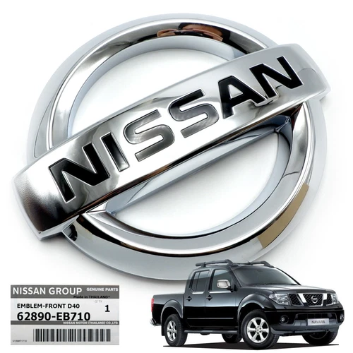 Genuine Logo Front Nissan Emblem Chrome Fits Nissan Frontier Navara D40 2006 13