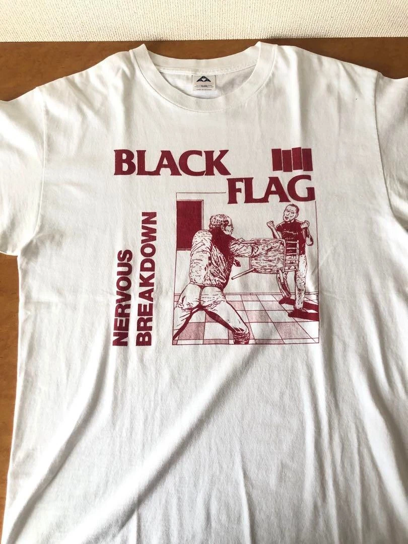 【L】Black Flag 90s Vintage T-shirt Rare Archive