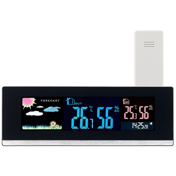 Infactory Tisch-Wetterstation, Funk-AußEnsensor, Farb-Lcd-Display, Usb-Ladeport-image