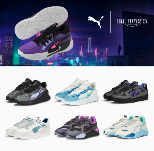 PUMA x FINAL FANTASY XIV FF14 Collection 10th Anniversary Sneakers - Picture 1 of 58