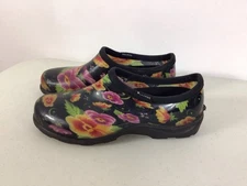 Sloggers Floral Waterproof Shoes Garden Clogs Womens 8