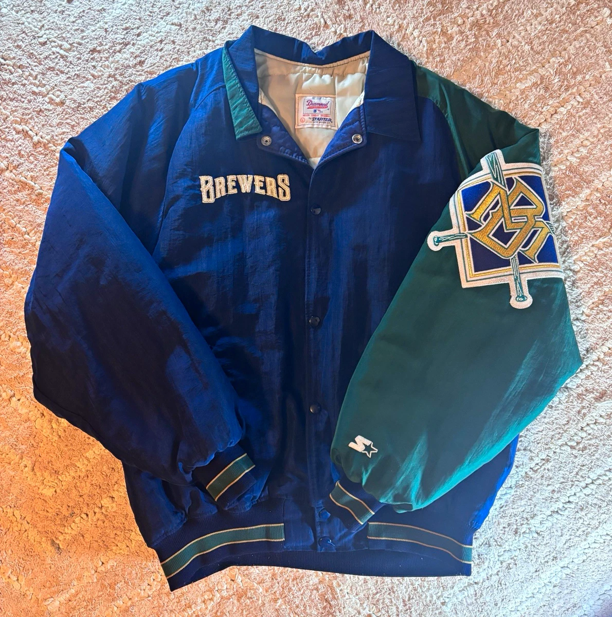 BREWERS ナイロンジャケット 青 BREWERS ナイロンジャケット 青