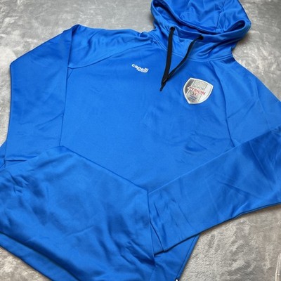 Capelli Sport Mens Albion SC Hoodie S Blue Raglan Sleeve Silicon Valley Soccer