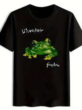 Silverchair Frogstomp Vintage Graphic Tee Mens Black Cotton Crew Neck Short Slee