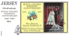 1997 Jersey Golden Wedding Miniature Sheet First Day Cover