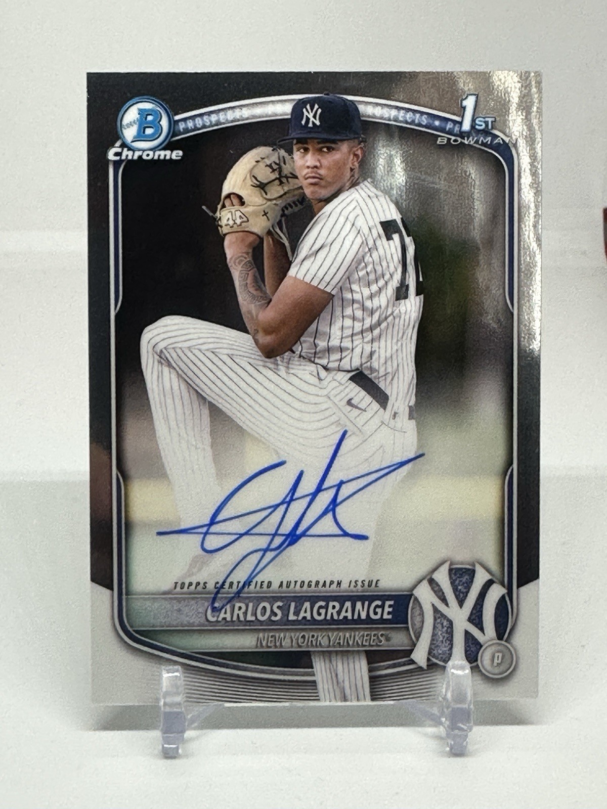 2025 Bowman Chrome Carlos Lagrange Auto 1st Prospect #CPA-CL Yankees