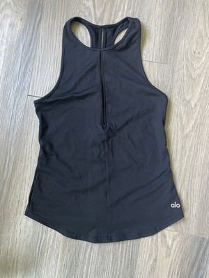$70 ALO Racerback Tank Top Small Black Lightly Used ️ | eBay