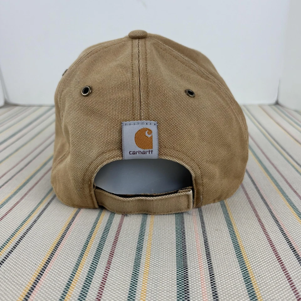 Dallas Cowboys Sombrero Gorra Correa Trasera Para Hombres Carhartt Marrón NFL Fútbol Ropa de Trabajo Foto 3 de 4