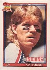 1991 Topps #323 Cory Snyder