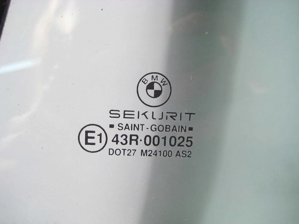BMW Serie 3 E36 1994-1999 convertible cuarto trasero izquierdo ventana cristal fabricante de equipos originales Foto 2 de 2