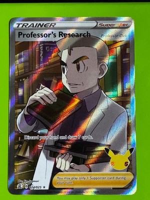 Pokémon TCG Professor's Research (Full Art) 024/025 Celebrations Ultra Rare LP
