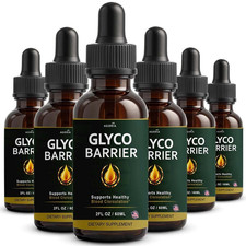 (6 Pack) Glyco Barrier Drops Blood Health Support Supplement GlycoBarrier Drops
