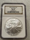 2006 SILVER EAGLE NGC MS 69 ~~ BROWN LABEL  ~~ NO SPOTS ~~ PRISTINE   (371)