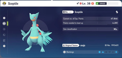 Pokemon Legenden Z-A ZA 6IV Shiny Alpha Sceptile