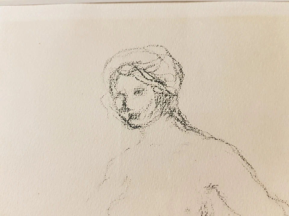 Auguste Renoir, Original Lithographie, Baigneuse nue Nackte, im Druck signiert - Bild 3 von 4