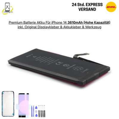 Für iPhone 14 Batterie Akku Premium Battery Hohe Kapazität 3590mAh + Tools