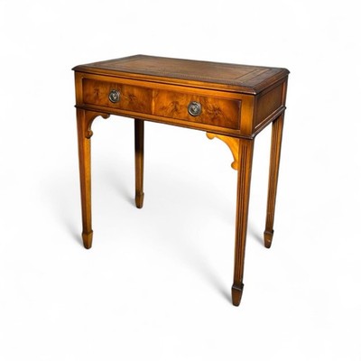 N. NORMAN LTD ANTIKER STIL EIBENHOLZ FLURTISCH SCHREIBTISCH REGENCY STIL UM 1980er