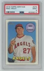 2018 TOPPS HERITAGE MIKE TROUT PSA 9 LOS ANGELES ANGELS #275