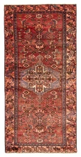 Vintage Oriental Hand-Knotted Carpet 3'3" x 6'10" Traditional Wool Area Rug