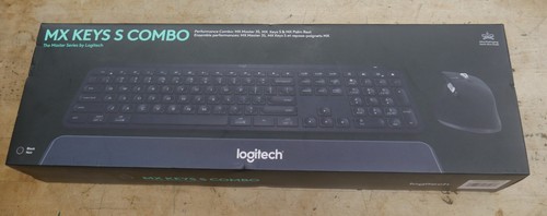 Logitech MX Keys S Combo - Wireless Keyboard and Mouse w Palm Rest USB-C Or BT - 第 1/9 張圖片