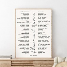 Phenomenal Woman By Maya Angelou Poem Vintage Funny Gifts Home Wall Decor Poster
