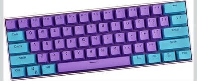 Sunzit 61 Tastenkappen Hintergrundbeleuchtung zweifarbig PBT OEM-Profil für Cherry MX-Schalter RK