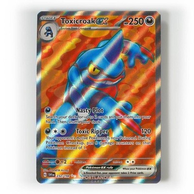 Pokemon - Toxicroak ex - 232/198 - Scarlet & Violet - Full Art Karte