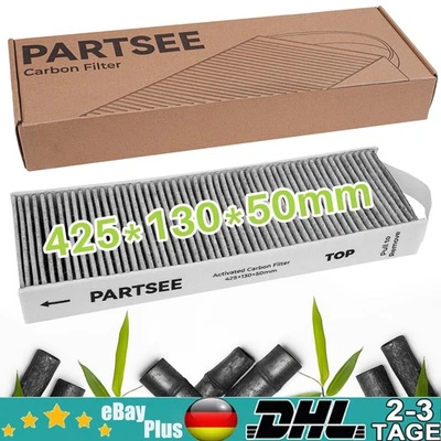 MARKENLOS 1x-4x Aktivkohlefilter Für Bora PURE PUAKF S Pure X Pure PURSU PURMU 425*130mm