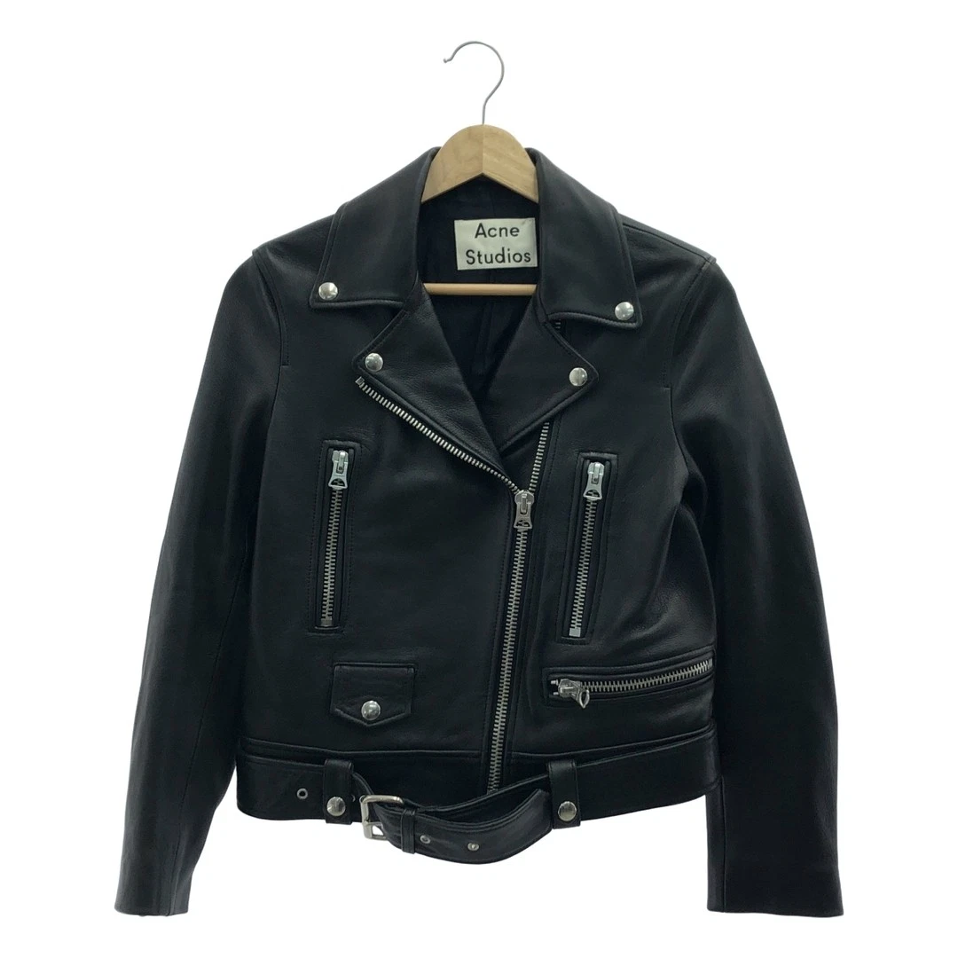 Giacca Acne Studios Acnestudios MOCK pelle di agnello doppio pilota usata KLDR 0