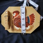 Vintage Hand Painted Chicken Farmhouse Rustic Retro Folk Art Wooden NOTE HOLDER — photo 9