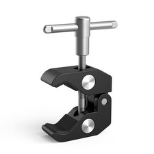 SMALLRIG Super Clamp with 1/4 and 3/8 Thread for Cameras, Lights, Black