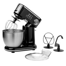 Daewoo Electric Stand Mixer 1000W Baking Machine 5L Stainless Steel Bowl Black