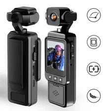 360° Rotatable Video Camera,1080P HD Action Camera with 1.54 Inch Screen,USB Rec