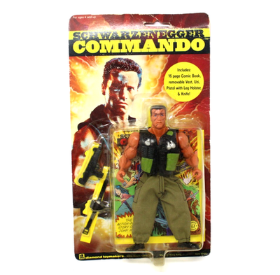 Vintage Schwarzenegger Commando Action Figure Diamond Toymakers Vintage Schwarzenegger Commando Action Figure Diamond Toymakers