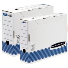 BANKERS BOX SYSTEM Archiv-Schachtel, blau, (B)80 mm Fellowes 0026401 (0043859520