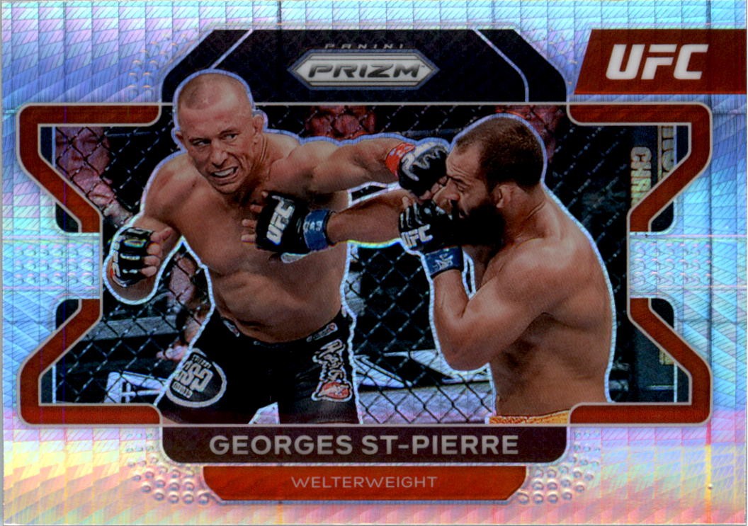 2022 Panini Prizm UFC Prizms Hyper #61 Georges St-Pierre - UFC