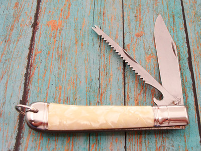 BIG RICHARDS SHEFFIELD ENGLAND FOLDING TACKLE BOX FISH FISHING POCKET KNIFE TOOL