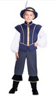 Tudor Prince Medieval Fancy Dress Costume Boys Size 6 8 Years