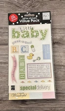 Glitter Stickers BABY Over 270 Stickers Me & My Big Ideas Scrapbooking NEW